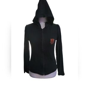 Collegiate fashionista by Diane Dallago Black Hooded Women's Top size M
